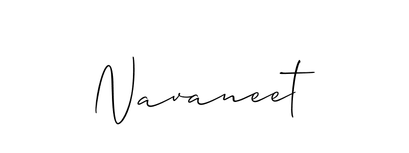 Create a beautiful signature design for name Navaneet. With this signature (Allison_Script) fonts, you can make a handwritten signature for free. Navaneet signature style 2 images and pictures png