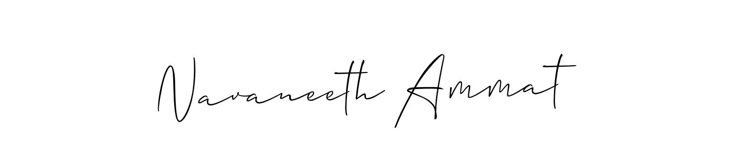 Use a signature maker to create a handwritten signature online. With this signature software, you can design (Allison_Script) your own signature for name Navaneeth Ammat. Navaneeth Ammat signature style 2 images and pictures png