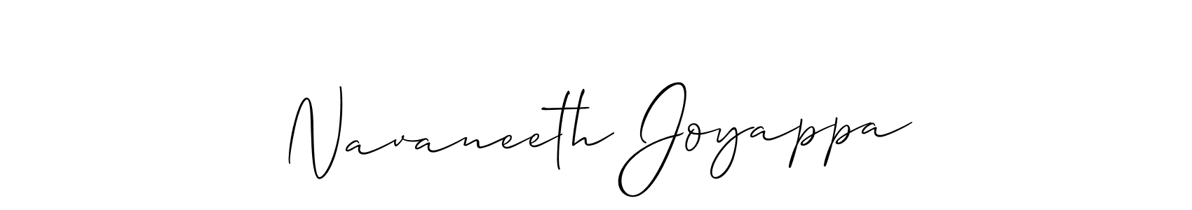 The best way (Allison_Script) to make a short signature is to pick only two or three words in your name. The name Navaneeth Joyappa include a total of six letters. For converting this name. Navaneeth Joyappa signature style 2 images and pictures png