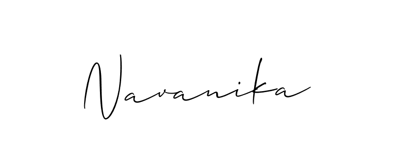 The best way (Allison_Script) to make a short signature is to pick only two or three words in your name. The name Navanika include a total of six letters. For converting this name. Navanika signature style 2 images and pictures png