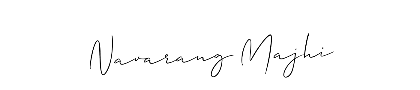 You should practise on your own different ways (Allison_Script) to write your name (Navarang Majhi) in signature. don't let someone else do it for you. Navarang Majhi signature style 2 images and pictures png
