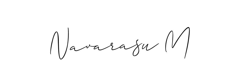 Also we have Navarasu M name is the best signature style. Create professional handwritten signature collection using Allison_Script autograph style. Navarasu M signature style 2 images and pictures png