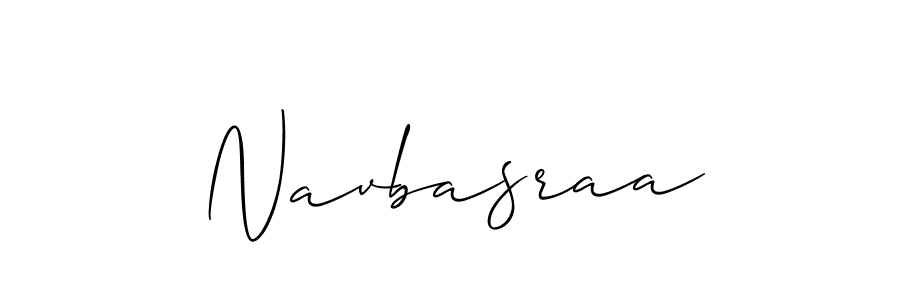 It looks lik you need a new signature style for name Navbasraa. Design unique handwritten (Allison_Script) signature with our free signature maker in just a few clicks. Navbasraa signature style 2 images and pictures png