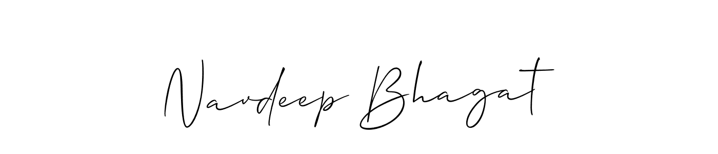 Navdeep Bhagat stylish signature style. Best Handwritten Sign (Allison_Script) for my name. Handwritten Signature Collection Ideas for my name Navdeep Bhagat. Navdeep Bhagat signature style 2 images and pictures png