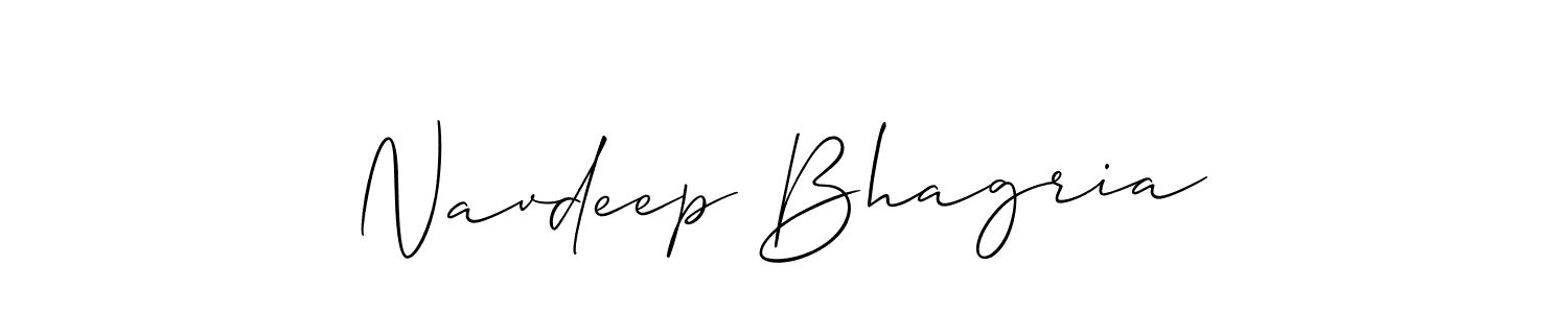 It looks lik you need a new signature style for name Navdeep Bhagria. Design unique handwritten (Allison_Script) signature with our free signature maker in just a few clicks. Navdeep Bhagria signature style 2 images and pictures png
