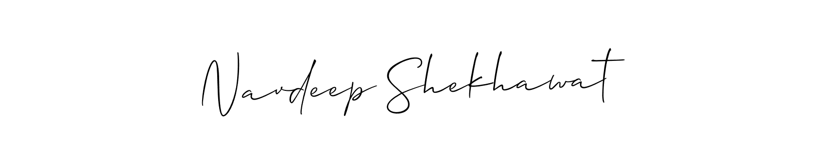 Navdeep Shekhawat stylish signature style. Best Handwritten Sign (Allison_Script) for my name. Handwritten Signature Collection Ideas for my name Navdeep Shekhawat. Navdeep Shekhawat signature style 2 images and pictures png