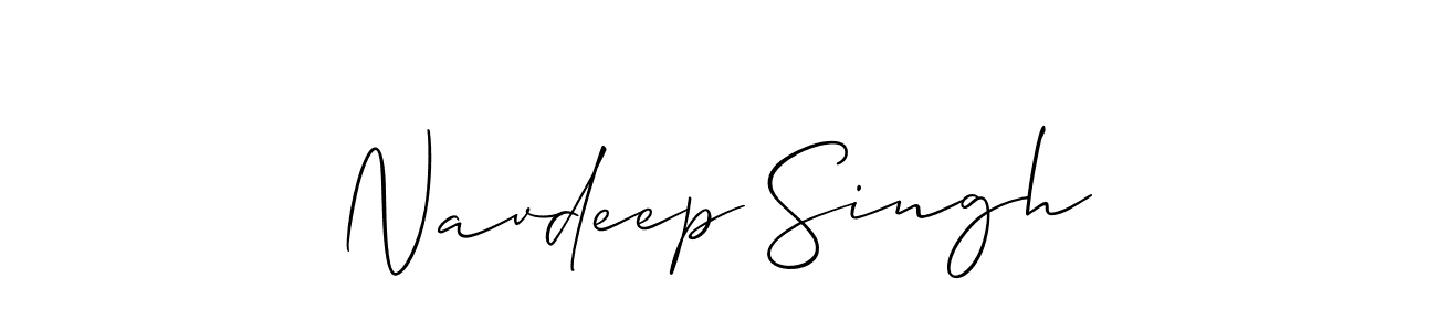 Navdeep Singh stylish signature style. Best Handwritten Sign (Allison_Script) for my name. Handwritten Signature Collection Ideas for my name Navdeep Singh. Navdeep Singh signature style 2 images and pictures png