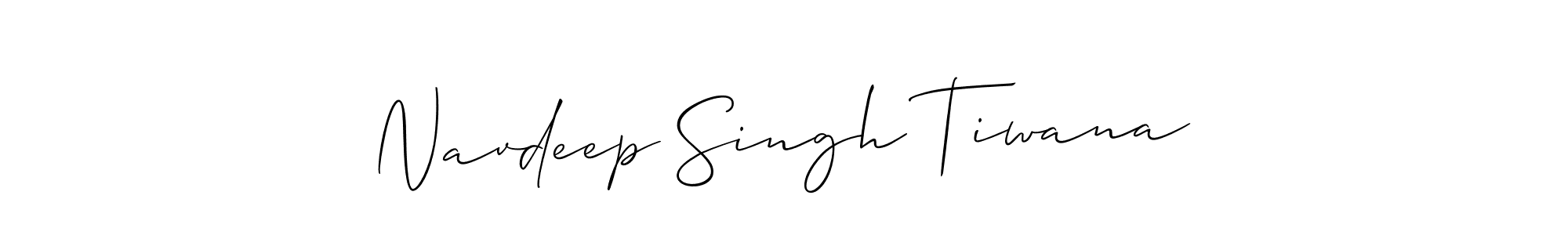 Also we have Navdeep Singh Tiwana name is the best signature style. Create professional handwritten signature collection using Allison_Script autograph style. Navdeep Singh Tiwana signature style 2 images and pictures png