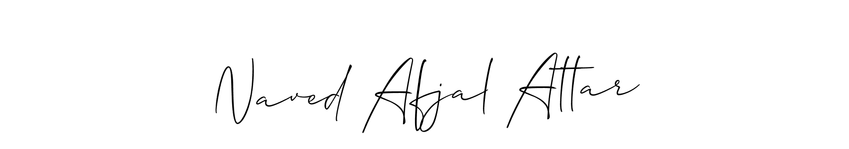 Best and Professional Signature Style for Naved Afjal Attar. Allison_Script Best Signature Style Collection. Naved Afjal Attar signature style 2 images and pictures png