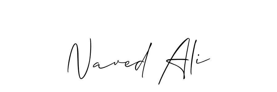 You should practise on your own different ways (Allison_Script) to write your name (Naved Ali) in signature. don't let someone else do it for you. Naved Ali signature style 2 images and pictures png