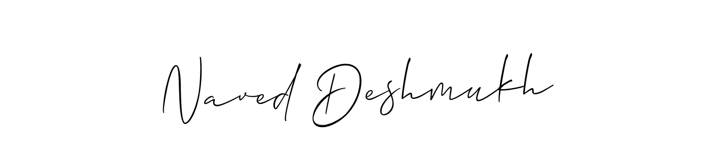 You can use this online signature creator to create a handwritten signature for the name Naved Deshmukh. This is the best online autograph maker. Naved Deshmukh signature style 2 images and pictures png