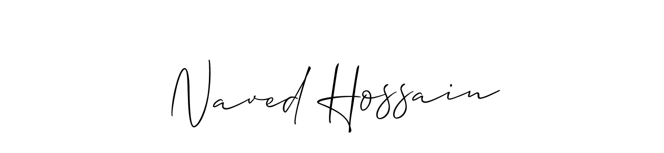 Make a short Naved Hossain signature style. Manage your documents anywhere anytime using Allison_Script. Create and add eSignatures, submit forms, share and send files easily. Naved Hossain signature style 2 images and pictures png