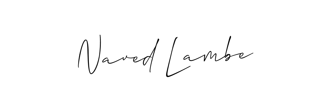 How to Draw Naved Lambe signature style? Allison_Script is a latest design signature styles for name Naved Lambe. Naved Lambe signature style 2 images and pictures png