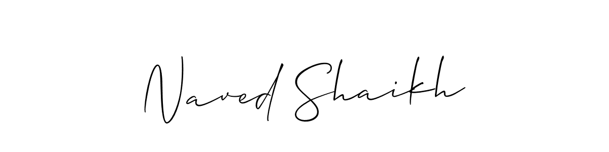 Make a beautiful signature design for name Naved Shaikh. Use this online signature maker to create a handwritten signature for free. Naved Shaikh signature style 2 images and pictures png