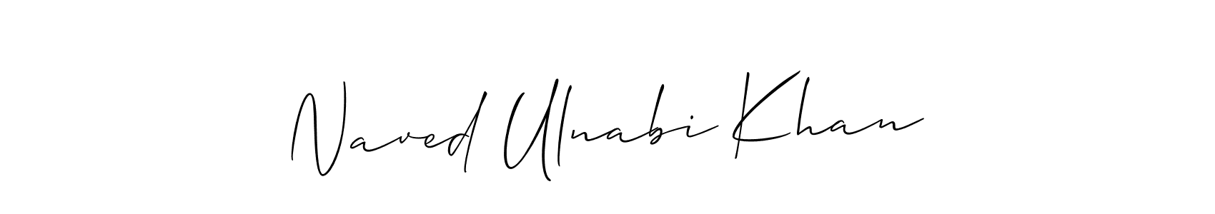Make a short Naved Ulnabi Khan signature style. Manage your documents anywhere anytime using Allison_Script. Create and add eSignatures, submit forms, share and send files easily. Naved Ulnabi Khan signature style 2 images and pictures png