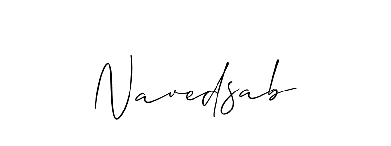 Best and Professional Signature Style for Navedsab. Allison_Script Best Signature Style Collection. Navedsab signature style 2 images and pictures png