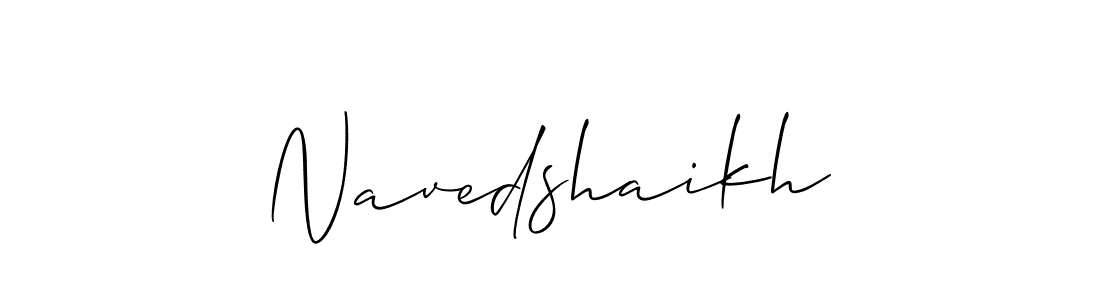 Also You can easily find your signature by using the search form. We will create Navedshaikh name handwritten signature images for you free of cost using Allison_Script sign style. Navedshaikh signature style 2 images and pictures png
