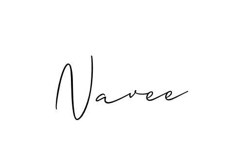 Create a beautiful signature design for name Navee. With this signature (Allison_Script) fonts, you can make a handwritten signature for free. Navee signature style 2 images and pictures png