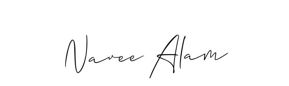 Make a short Navee Alam signature style. Manage your documents anywhere anytime using Allison_Script. Create and add eSignatures, submit forms, share and send files easily. Navee Alam signature style 2 images and pictures png