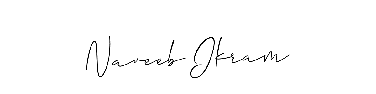 How to Draw Naveeb Ikram signature style? Allison_Script is a latest design signature styles for name Naveeb Ikram. Naveeb Ikram signature style 2 images and pictures png