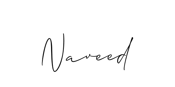 Create a beautiful signature design for name Naveed. With this signature (Allison_Script) fonts, you can make a handwritten signature for free. Naveed signature style 2 images and pictures png