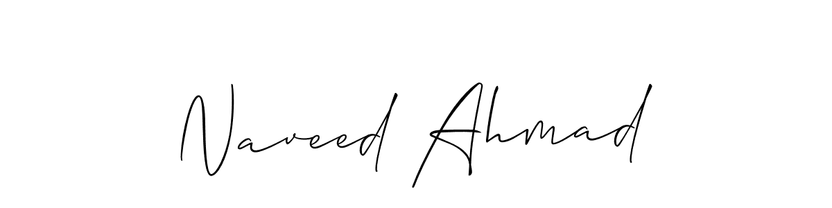 You should practise on your own different ways (Allison_Script) to write your name (Naveed Ahmad) in signature. don't let someone else do it for you. Naveed Ahmad signature style 2 images and pictures png