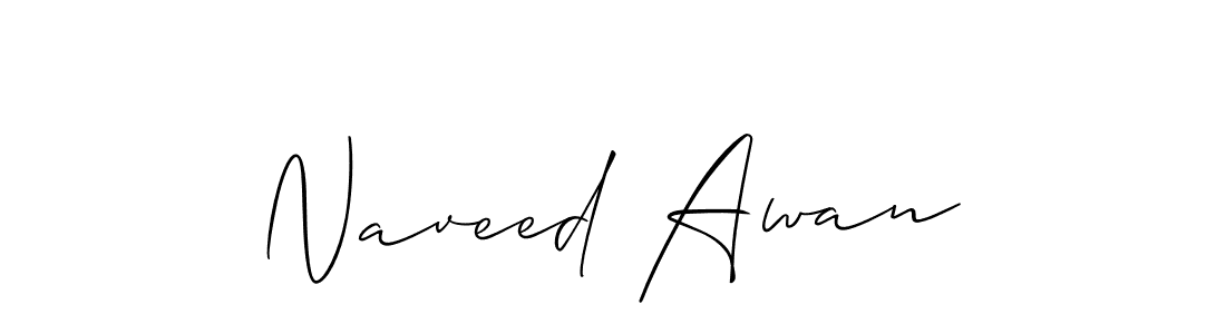 if you are searching for the best signature style for your name Naveed Awan. so please give up your signature search. here we have designed multiple signature styles  using Allison_Script. Naveed Awan signature style 2 images and pictures png