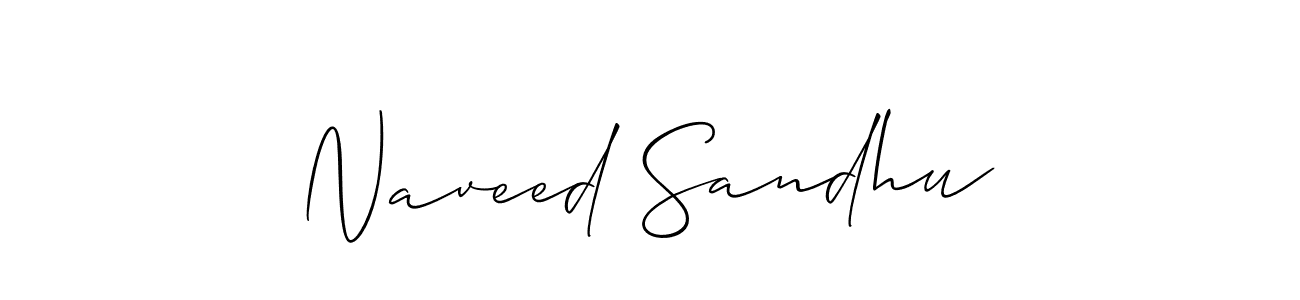 It looks lik you need a new signature style for name Naveed Sandhu. Design unique handwritten (Allison_Script) signature with our free signature maker in just a few clicks. Naveed Sandhu signature style 2 images and pictures png