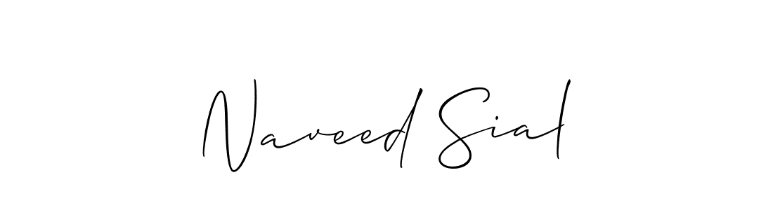 Also You can easily find your signature by using the search form. We will create Naveed Sial name handwritten signature images for you free of cost using Allison_Script sign style. Naveed Sial signature style 2 images and pictures png