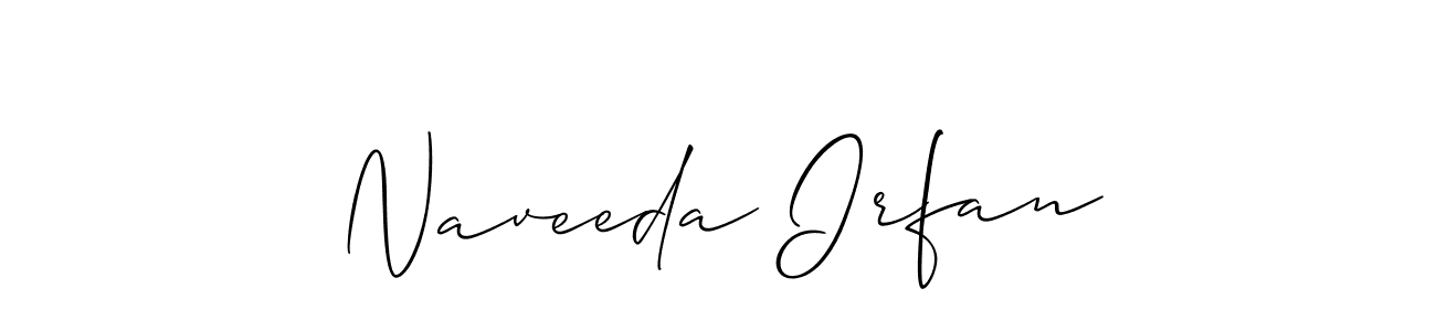 Similarly Allison_Script is the best handwritten signature design. Signature creator online .You can use it as an online autograph creator for name Naveeda Irfan. Naveeda Irfan signature style 2 images and pictures png