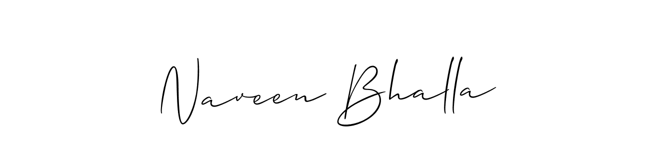 Make a short Naveen Bhalla signature style. Manage your documents anywhere anytime using Allison_Script. Create and add eSignatures, submit forms, share and send files easily. Naveen Bhalla signature style 2 images and pictures png