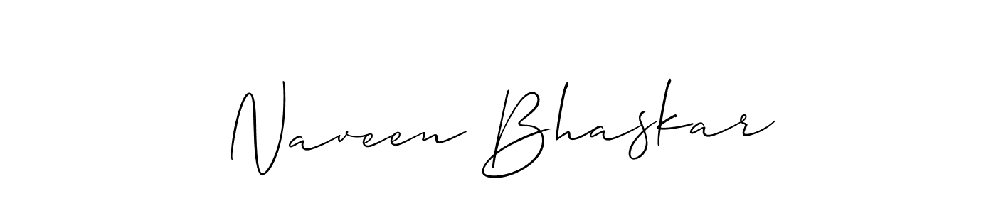 Make a short Naveen Bhaskar signature style. Manage your documents anywhere anytime using Allison_Script. Create and add eSignatures, submit forms, share and send files easily. Naveen Bhaskar signature style 2 images and pictures png