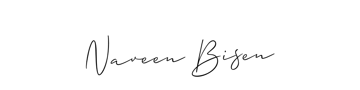 How to Draw Naveen Bisen signature style? Allison_Script is a latest design signature styles for name Naveen Bisen. Naveen Bisen signature style 2 images and pictures png