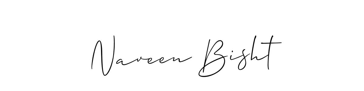 Also we have Naveen Bisht name is the best signature style. Create professional handwritten signature collection using Allison_Script autograph style. Naveen Bisht signature style 2 images and pictures png