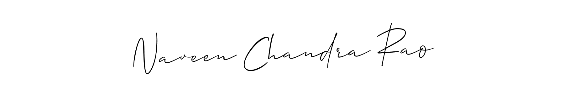 Use a signature maker to create a handwritten signature online. With this signature software, you can design (Allison_Script) your own signature for name Naveen Chandra Rao. Naveen Chandra Rao signature style 2 images and pictures png