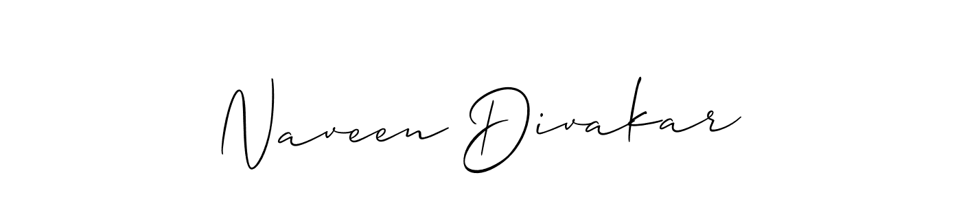 if you are searching for the best signature style for your name Naveen Divakar. so please give up your signature search. here we have designed multiple signature styles  using Allison_Script. Naveen Divakar signature style 2 images and pictures png