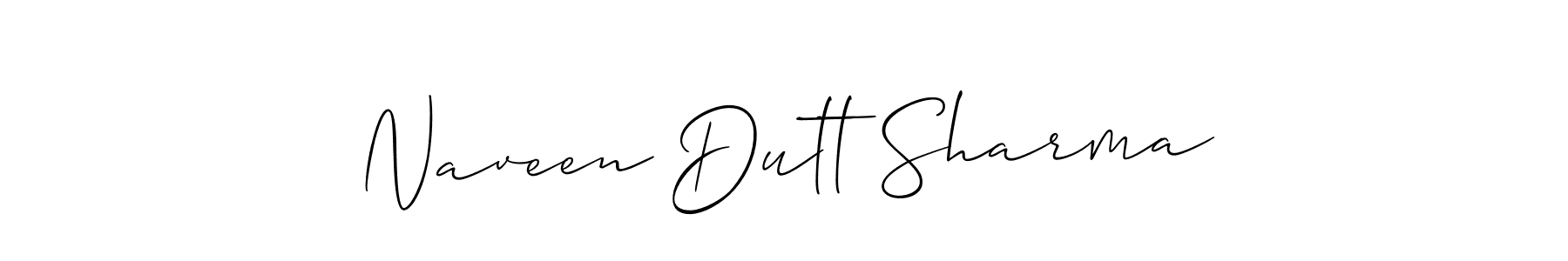 Allison_Script is a professional signature style that is perfect for those who want to add a touch of class to their signature. It is also a great choice for those who want to make their signature more unique. Get Naveen Dutt Sharma name to fancy signature for free. Naveen Dutt Sharma signature style 2 images and pictures png