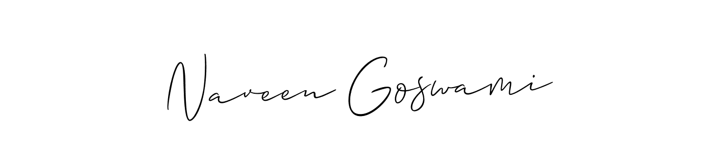 Use a signature maker to create a handwritten signature online. With this signature software, you can design (Allison_Script) your own signature for name Naveen Goswami. Naveen Goswami signature style 2 images and pictures png