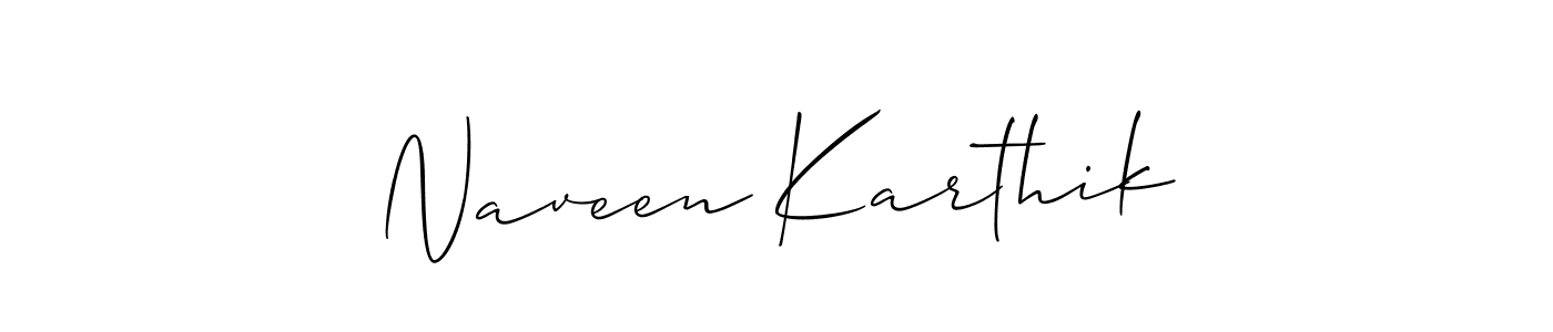 Naveen Karthik stylish signature style. Best Handwritten Sign (Allison_Script) for my name. Handwritten Signature Collection Ideas for my name Naveen Karthik. Naveen Karthik signature style 2 images and pictures png