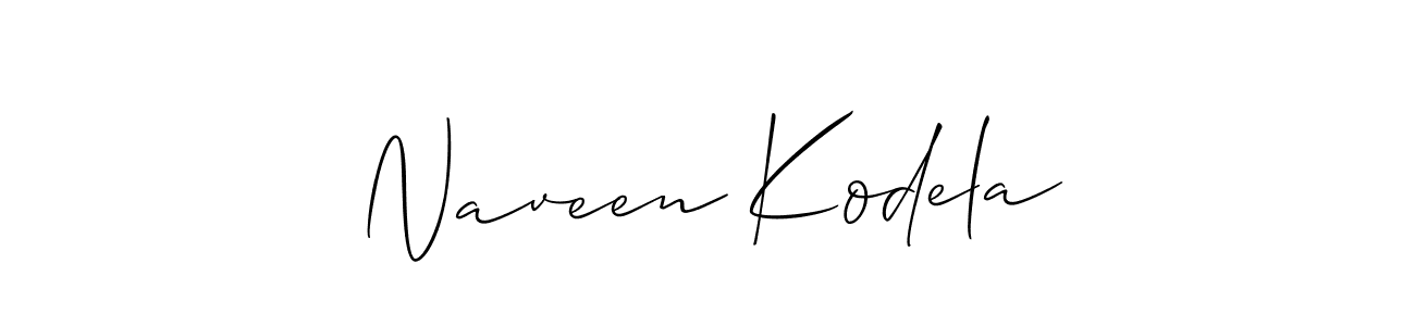 Similarly Allison_Script is the best handwritten signature design. Signature creator online .You can use it as an online autograph creator for name Naveen Kodela. Naveen Kodela signature style 2 images and pictures png