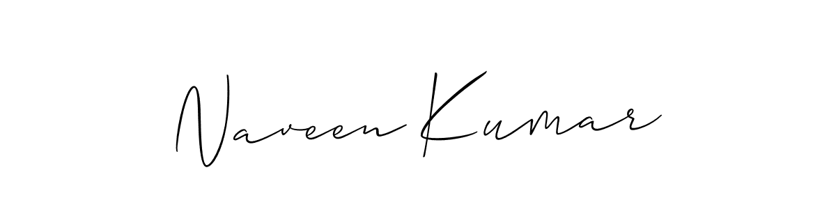 Create a beautiful signature design for name Naveen Kumar. With this signature (Allison_Script) fonts, you can make a handwritten signature for free. Naveen Kumar signature style 2 images and pictures png