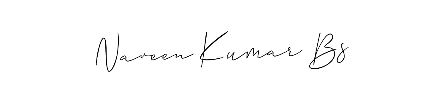 Also we have Naveen Kumar Bs name is the best signature style. Create professional handwritten signature collection using Allison_Script autograph style. Naveen Kumar Bs signature style 2 images and pictures png
