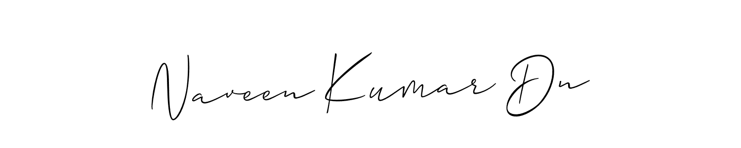 Create a beautiful signature design for name Naveen Kumar Dn. With this signature (Allison_Script) fonts, you can make a handwritten signature for free. Naveen Kumar Dn signature style 2 images and pictures png