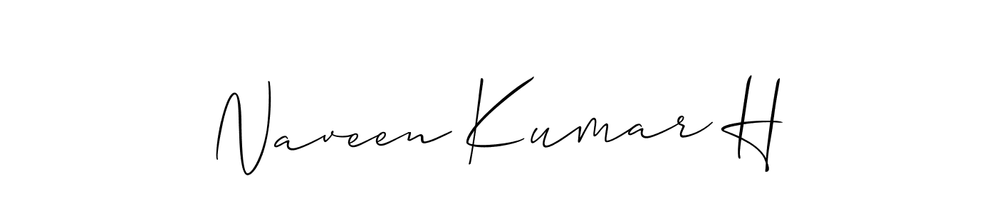 Similarly Allison_Script is the best handwritten signature design. Signature creator online .You can use it as an online autograph creator for name Naveen Kumar H. Naveen Kumar H signature style 2 images and pictures png
