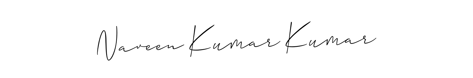 How to make Naveen Kumar Kumar signature? Allison_Script is a professional autograph style. Create handwritten signature for Naveen Kumar Kumar name. Naveen Kumar Kumar signature style 2 images and pictures png