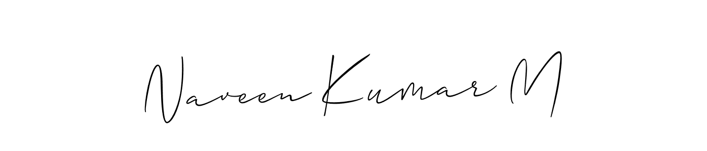 Similarly Allison_Script is the best handwritten signature design. Signature creator online .You can use it as an online autograph creator for name Naveen Kumar M. Naveen Kumar M signature style 2 images and pictures png