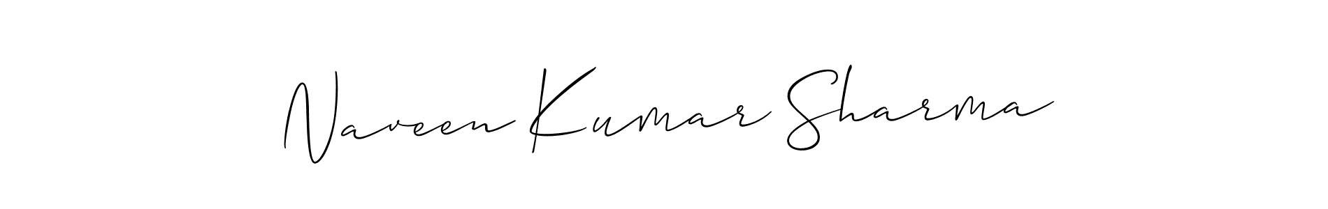 How to make Naveen Kumar Sharma name signature. Use Allison_Script style for creating short signs online. This is the latest handwritten sign. Naveen Kumar Sharma signature style 2 images and pictures png