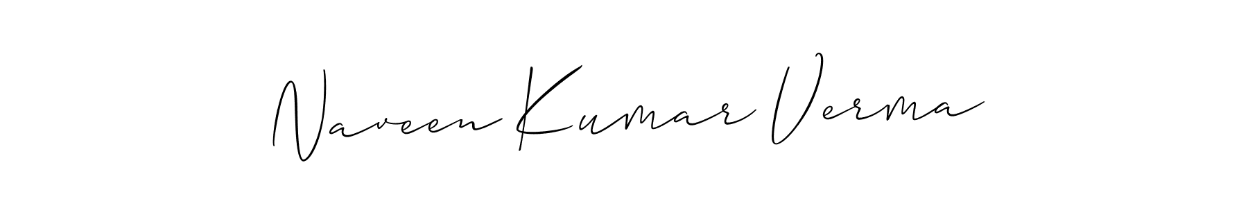 Create a beautiful signature design for name Naveen Kumar Verma. With this signature (Allison_Script) fonts, you can make a handwritten signature for free. Naveen Kumar Verma signature style 2 images and pictures png