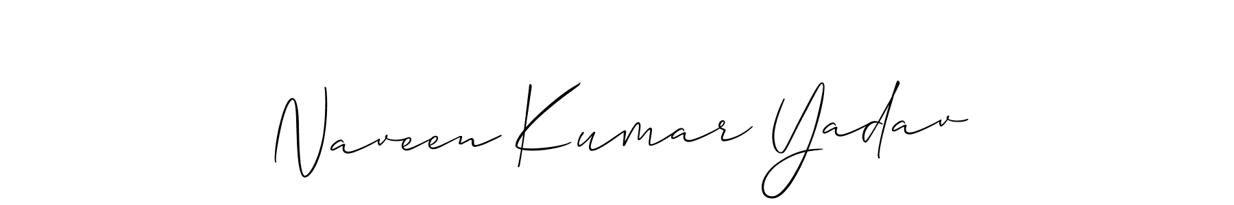 How to make Naveen Kumar Yadav signature? Allison_Script is a professional autograph style. Create handwritten signature for Naveen Kumar Yadav name. Naveen Kumar Yadav signature style 2 images and pictures png