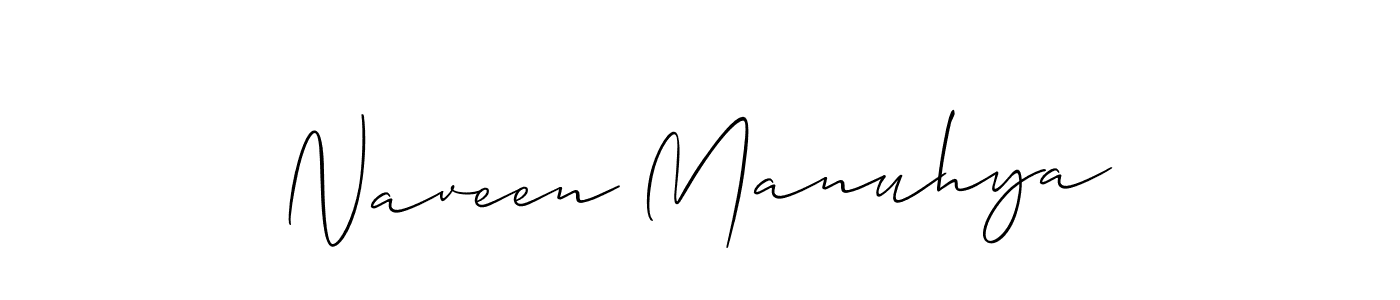 Also You can easily find your signature by using the search form. We will create Naveen Manuhya name handwritten signature images for you free of cost using Allison_Script sign style. Naveen Manuhya signature style 2 images and pictures png